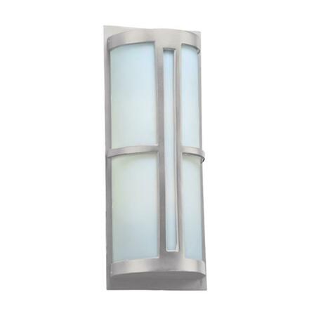 PLC Rox Silver Exterior Wall Light - Large 31738SL